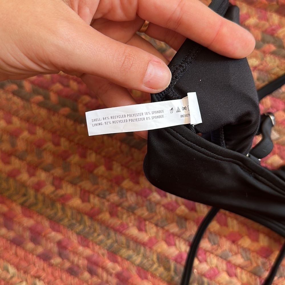 Aeropostale Black Basic Bikini Triangle Top - image 4